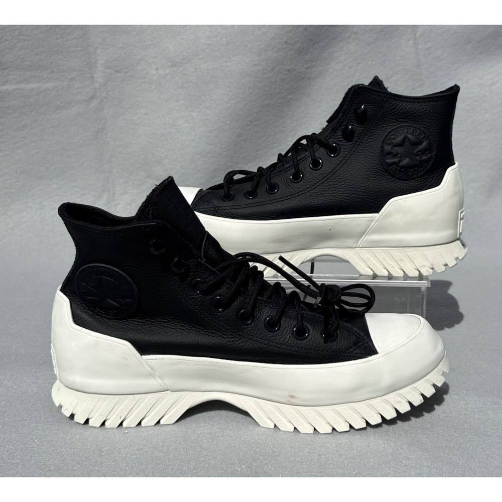 Converse Lugged 2.0 Counter Climate Boots Unisex 7.5M 9.5W Black Leather Preppy